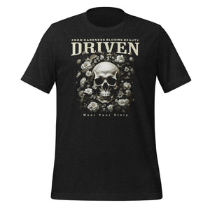 Driven Footwear/Apparel Floral Skull Unisex t-shirt