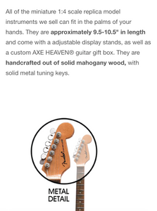 Bobby Keller Blood Splatter ESP Eclipse Mini Guitar Replica Collectible