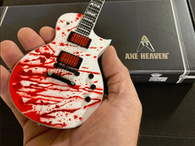 Load image into Gallery viewer, Bobby Keller Blood Splatter ESP Eclipse Mini Guitar Replica Collectible