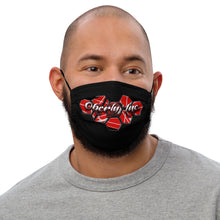 Load image into Gallery viewer, Oberly Inc VH hive red logo Premium face mask