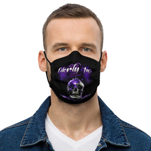 Oberly Inc paint dip skull logo Premium face mask