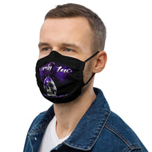 Load image into Gallery viewer, Oberly Inc paint dip skull logo Premium face mask