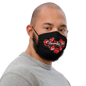 Oberly Inc VH hive red logo Premium face mask