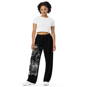 Oberly Inc Nosferatu All-over print unisex wide-leg pants