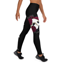 Load image into Gallery viewer, Oberly Inc Mask &amp; Roses Yoga Leggings