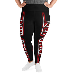 Driven footwear red logo All-Over Print Plus Size Leggings