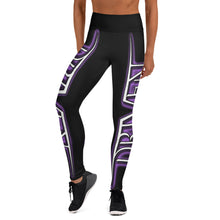 Load image into Gallery viewer, Driven Footwear Purple Logo Yoga Leggings with Pocket