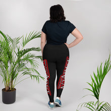 Load image into Gallery viewer, Driven footwear red logo All-Over Print Plus Size Leggings