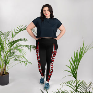 Driven footwear red logo All-Over Print Plus Size Leggings
