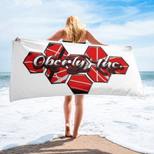 Load image into Gallery viewer, Oberly Inc vh hive logo towel