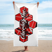 Load image into Gallery viewer, Oberly Inc vh hive logo towel