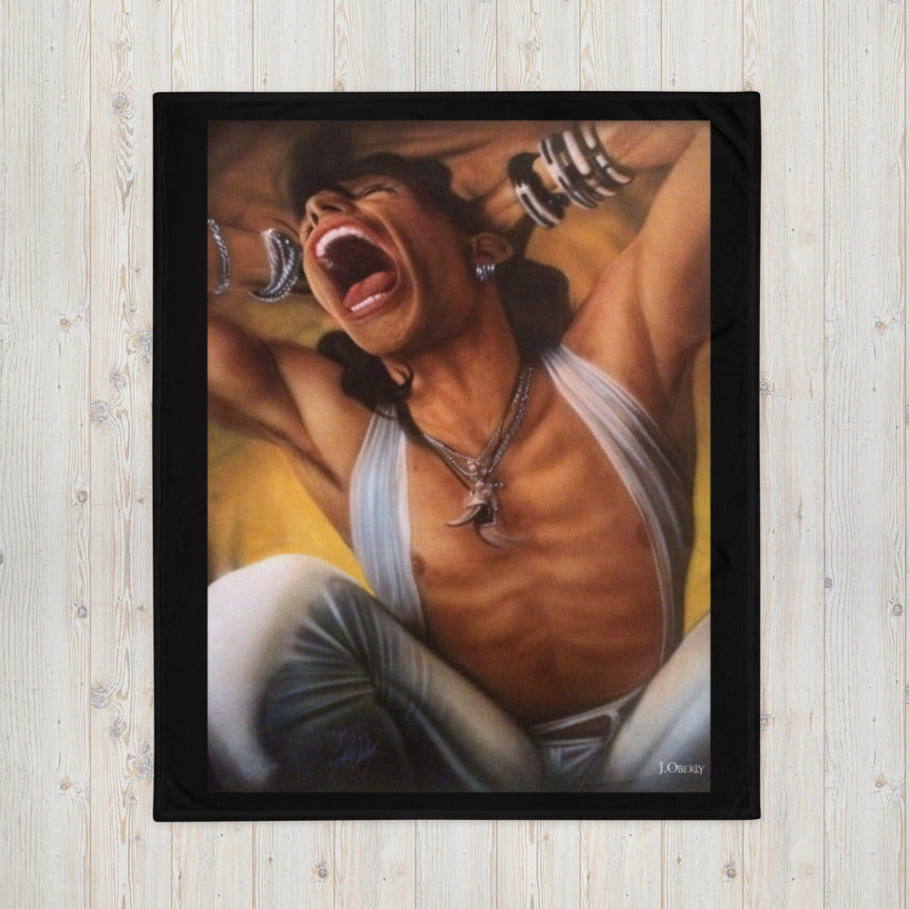 Oberly Inc Steven-Tyler painting Throw Blanket