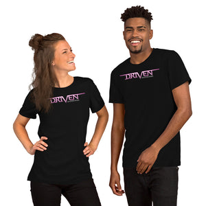 Driven footwear Pink logo Short-sleeve unisex t-shirt